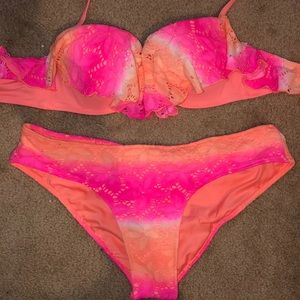Victoria Secret Bathing Suit Set top 36C/L bottom